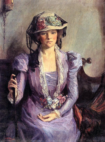  Mary Bradish Titcomb The Lady In Lavender - Hand Painted Oil Painting
