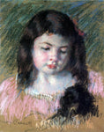  Mary Cassatt Bust of Francoise Looking Down - Hand Painted Oil Painting