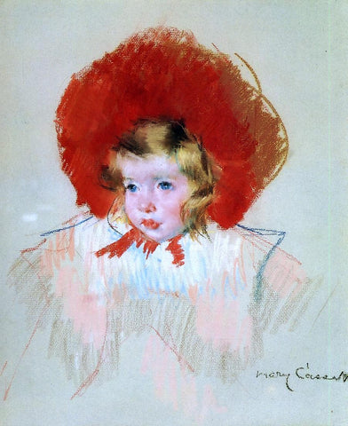  Mary Cassatt Child with Red Hat - Hand Painted Oil Painting