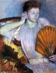  Mary Cassatt Contemplation (also known as Clarissa Turned Right with Her Hand to Her Ear) - Hand Painted Oil Painting