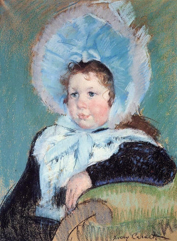  Mary Cassatt Dorothy in a Very Large Bonnet and a Dark Coat - Hand Painted Oil Painting
