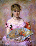  Mary Cassatt Lady with a Fan (also known as Portrait of Anne Charlotte Gaillard) - Hand Painted Oil Painting