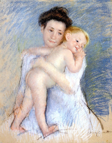  Mary Cassatt Maternal Tenderness - Hand Painted Oil Painting