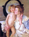  Mary Cassatt Mother and Child (also known as The Oval Mirror) - Hand Painted Oil Painting