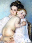  Mary Cassatt Mother Berthe Holding Her Baby - Hand Painted Oil Painting