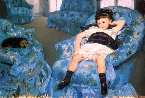  Mary Cassatt Portrait of a Little Girl - Hand Painted Oil Painting