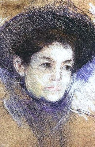  Mary Cassatt Portrait of a Woman - Hand Painted Oil Painting