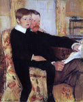  Mary Cassatt Portrait of Alexander J. Cassat and His Son Robert Kelso Cassatt - Hand Painted Oil Painting