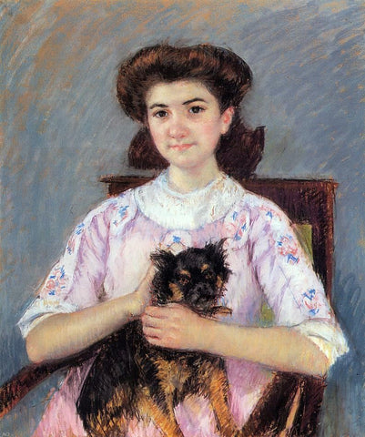  Mary Cassatt Portrait of Marie-Louise Durand-Ruel - Hand Painted Oil Painting