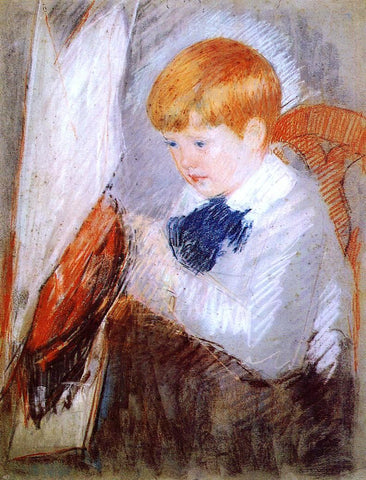  Mary Cassatt Robert and His Sailboat - Hand Painted Oil Painting