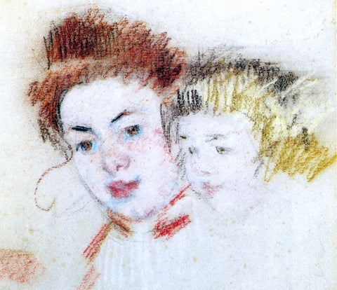  Mary Cassatt Sketch of Reine and Child - Hand Painted Oil Painting
