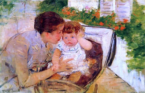 Mary Cassatt Susan Comforting the Baby (no.2) - Hand Painted Oil Painting