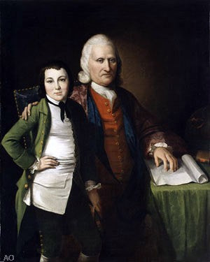  Matthew Pratt Cadwallader Colden and His Grandson Warren De Lancey - Hand Painted Oil Painting