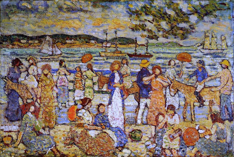  Maurice Prendergast Along the Shore - Hand Painted Oil Painting
