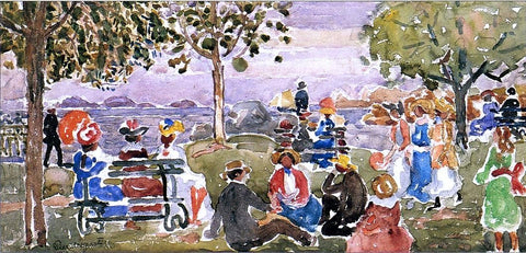  Maurice Prendergast Gloucester Park - Hand Painted Oil Painting