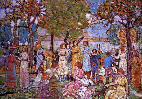  Maurice Prendergast Holidays - Hand Painted Oil Painting
