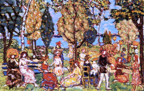  Maurice Prendergast In the Park (also known as The Promenade) - Hand Painted Oil Painting