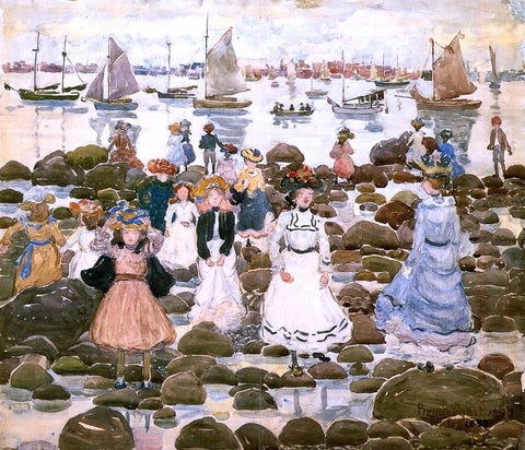  Maurice Prendergast Low Tide, Beachmont - Hand Painted Oil Painting