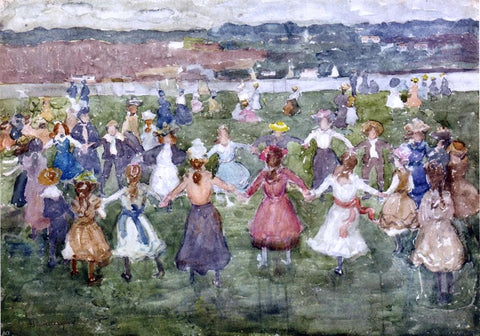  Maurice Prendergast May Day - Hand Painted Oil Painting