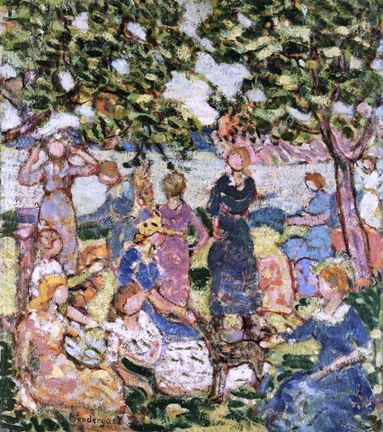  Maurice Prendergast Picnic by the Inlet - Hand Painted Oil Painting