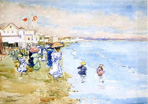  Maurice Prendergast Revere Beach, Boston - Hand Painted Oil Painting