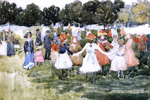  Maurice Prendergast Ring around the Rosy - Hand Painted Oil Painting