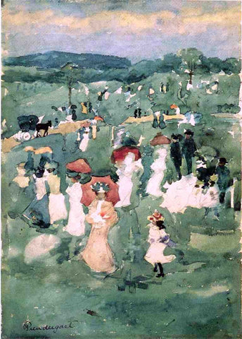  Maurice Prendergast Strolling in the Park (also known as In the Park) - Hand Painted Oil Painting