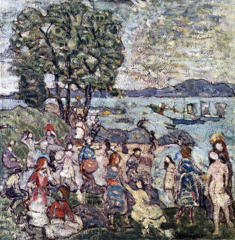  Maurice Prendergast The Bathing Cove - Hand Painted Oil Painting