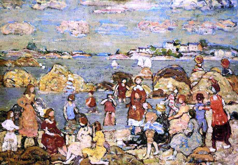  Maurice Prendergast The Seashore - Hand Painted Oil Painting