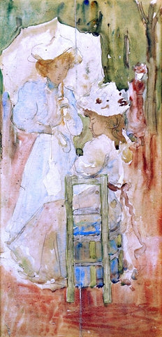  Maurice Prendergast Two Women in a Park - Hand Painted Oil Painting