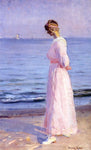  Michael Peter Ancher On the Beach at Skagen - Hand Painted Oil Painting