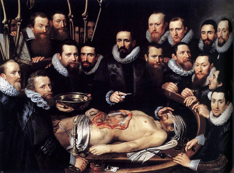  Michiel Jansz. Van Miereveld Anatomy Lesson of Dr. Willem van der Meer - Hand Painted Oil Painting