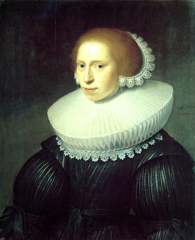  Michiel Jansz. Van Miereveld Portrait of a Young Woman - Hand Painted Oil Painting
