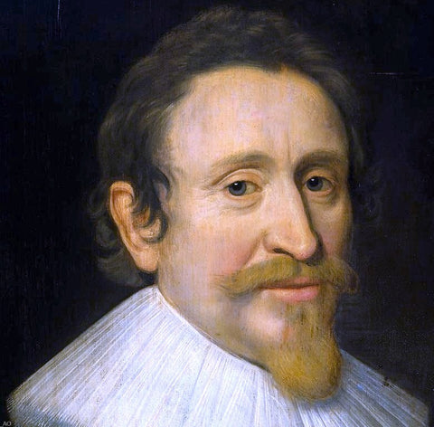  Michiel Jansz. Van Miereveld Portrait of Hugo de Groot [detail #1] - Hand Painted Oil Painting