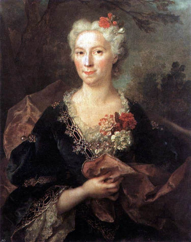  Nicolas De Largilliere Portrait of a Lady - Hand Painted Oil Painting