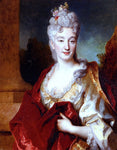  Nicolas De Largilliere Portrait Of A Lady, Said To Be The Comtesse De Courcelles - Hand Painted Oil Painting