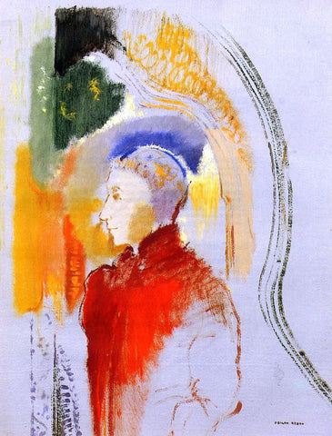  Odilon Redon Figure in Profile - Hand Painted Oil Painting