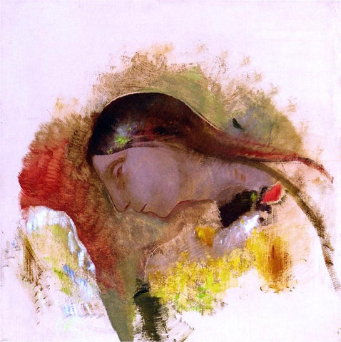 Odilon Redon Head of a Sleeping Woman - Hand Painted Oil Painting