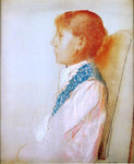  Odilon Redon Portrait of Madame Redon in Profile - Hand Painted Oil Painting