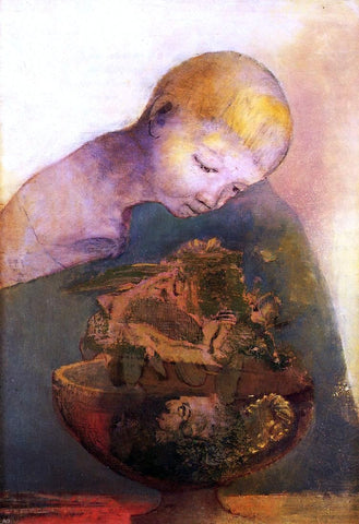  Odilon Redon The Chalice of Becoming - Hand Painted Oil Painting