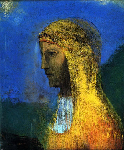  Odilon Redon The Druidess - Hand Painted Oil Painting