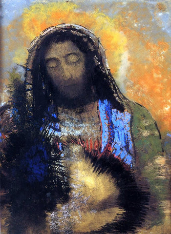  Odilon Redon The Sacred Heart - Hand Painted Oil Painting