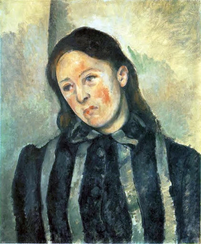  Paul Cezanne Madame Cezanne with Unbound Hair - Hand Painted Oil Painting