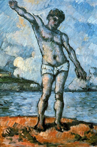  Paul Cezanne Man Standing, Arms Extended - Hand Painted Oil Painting