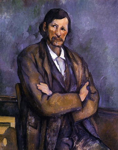  Paul Cezanne Man with Crossed Arms - Hand Painted Oil Painting