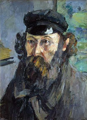  Paul Cezanne Self Portrait in a Casquette - Hand Painted Oil Painting