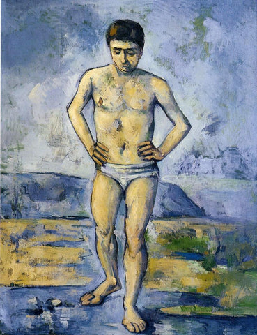  Paul Cezanne The Large Bather - Hand Painted Oil Painting