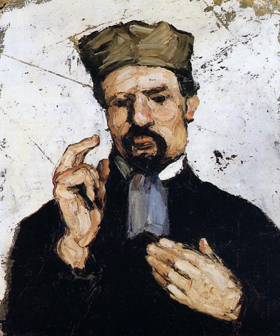  Paul Cezanne Uncle Dominique as a Lawyer - Hand Painted Oil Painting