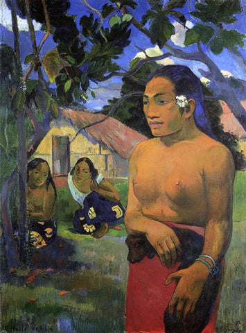  Paul Gauguin E haere oe i hia (also known as Where Are You Going?) - Hand Painted Oil Painting