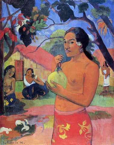  Paul Gauguin Ea haere la oe? (also known as Where are You Going?) - Hand Painted Oil Painting